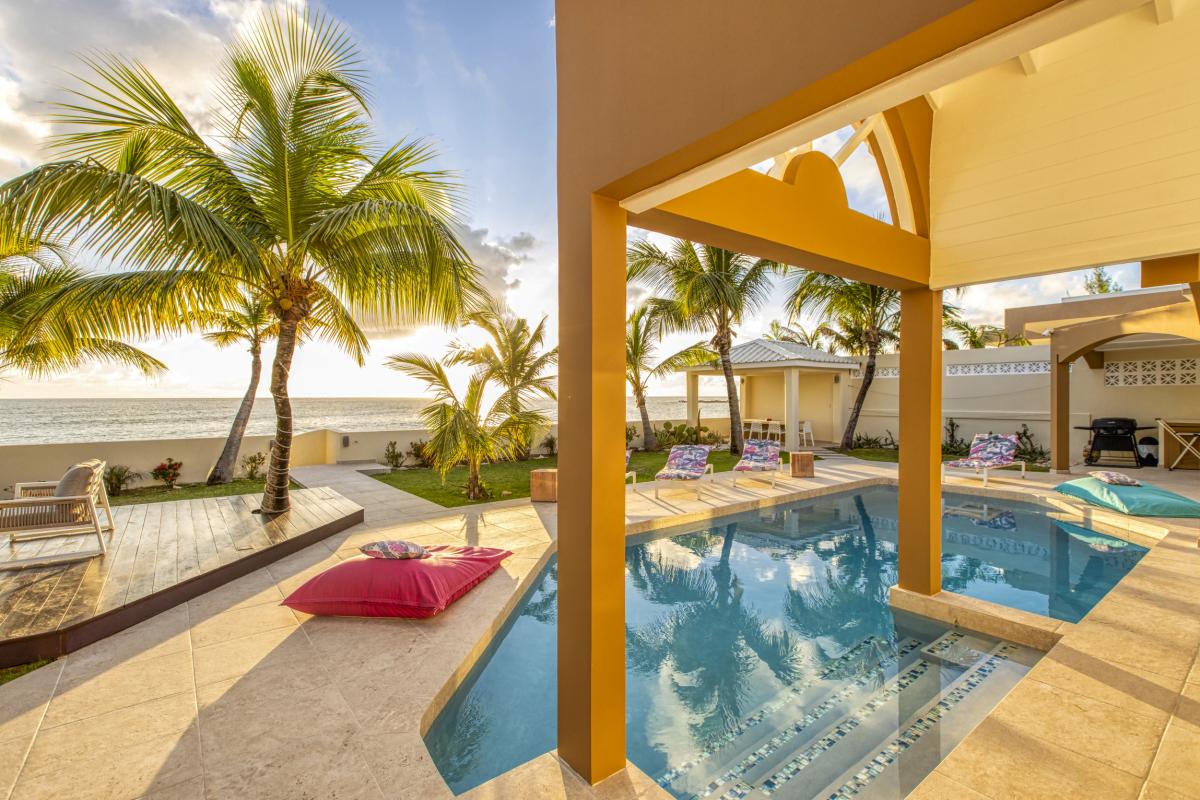 64_Location villa 4 chambres Beacon Hill Saint Martin - coucher de soleil